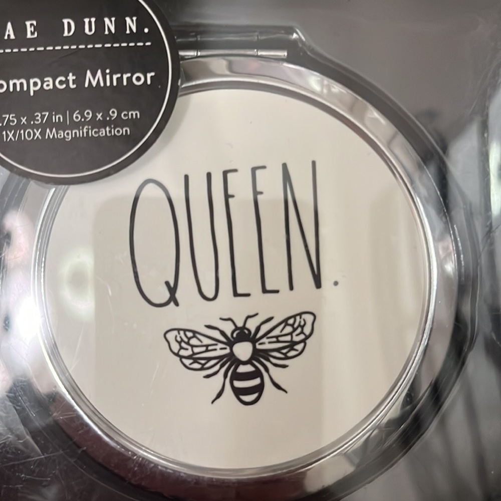 Rae Dunn Queen Bee Compact Mirror - Picture 2 of 5